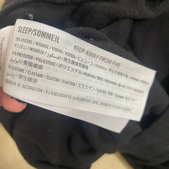 Abercrombie & Fitch Soft Black Lounge Pants Size Small - Picture 4 of 4